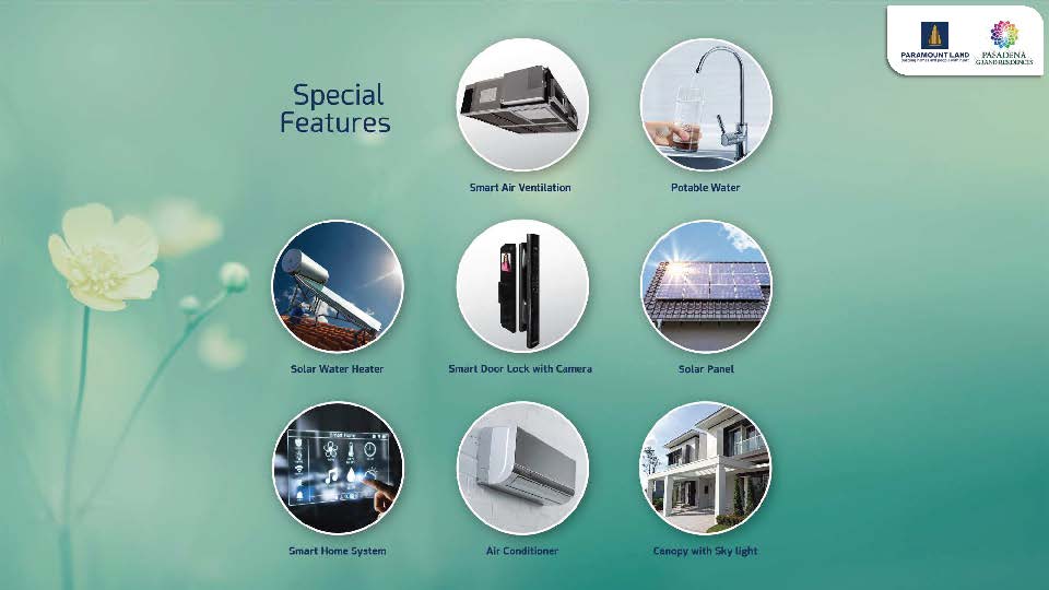 Pasadena Grand Residence Fitur