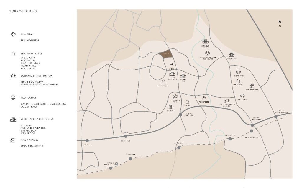 Lokasi Enchante Residence BSD